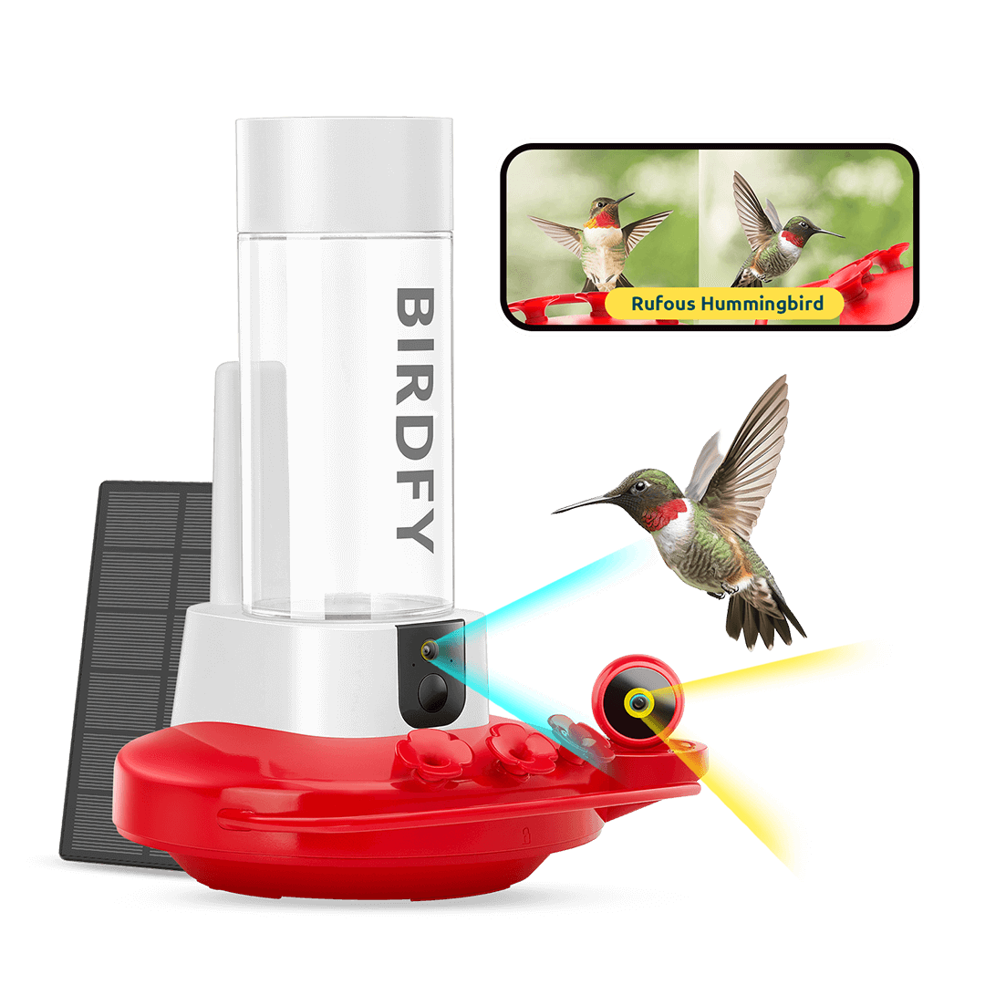 Birdfy Hum Feeder Duo - Hummingbird Feeder with Dual Camera